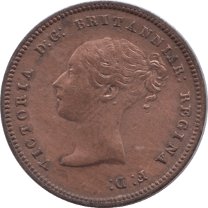 1844 HALF FARTHING ( GVF ) 3 - Half Farthing - Cambridgeshire Coins