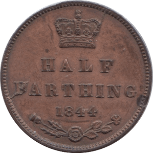 1844 HALF FARTHING ( GVF ) 3 - Half Farthing - Cambridgeshire Coins