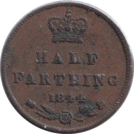 1844 HALF FARTHING ( GVF ) 3 - HALF FARTHING - Cambridgeshire Coins