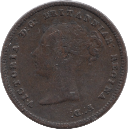 1844 HALF FARTHING ( GVF ) 4 - Half Farthing - Cambridgeshire Coins