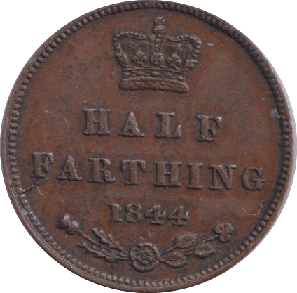 1844 HALF FARTHING ( GVF ) - HALF FARTHING - Cambridgeshire Coins
