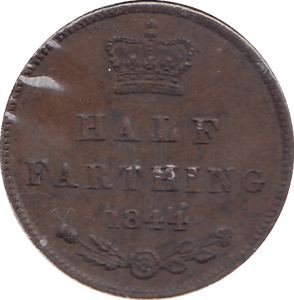 1844 HALF FARTHING ( GVF ) - HALF FARTHING - Cambridgeshire Coins