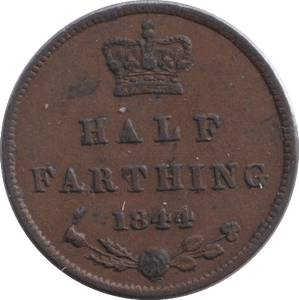 1844 HALF FARTHING ( GVF ) - HALF FARTHING - Cambridgeshire Coins
