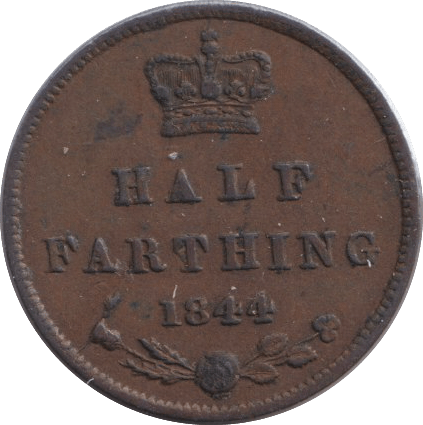 1844 HALF FARTHING ( GVF ) - HALF FARTHING - Cambridgeshire Coins