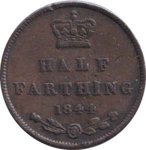 1844 HALF FARTHING ( GVF ) - HALF FARTHING - Cambridgeshire Coins