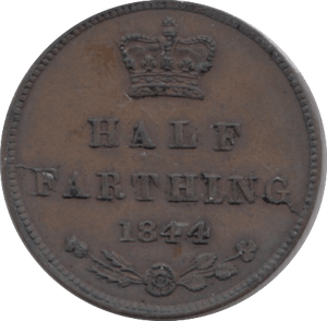 1844 HALF FARTHING ( GVF ) - Half Farthing - Cambridgeshire Coins
