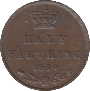 1844 HALF FARTHING ( GVF ) - HALF FARTHING - Cambridgeshire Coins