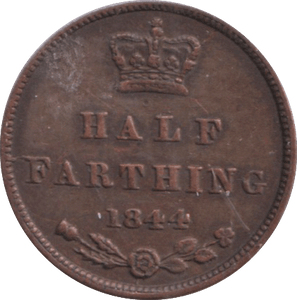 1844 HALF FARTHING ( GVF ) - HALF FARTHING - Cambridgeshire Coins