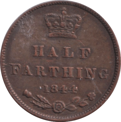 1844 HALF FARTHING ( GVF ) - HALF FARTHING - Cambridgeshire Coins