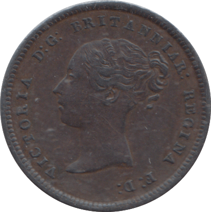 1844 HALF FARTHING ( GVF ) - HALF FARTHING - Cambridgeshire Coins