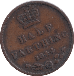1844 HALF FARTHING ( GVF ) - HALF FARTHING - Cambridgeshire Coins