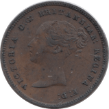 1844 HALF FARTHING ( GVF ) - Half Farthing - Cambridgeshire Coins