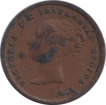 1844 HALF FARTHING ( GVF ) - HALF FARTHING - Cambridgeshire Coins