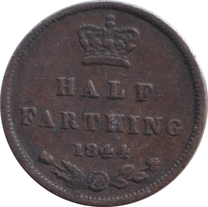 1844 HALF FARTHING ( GVF ) - HALF FARTHING - Cambridgeshire Coins