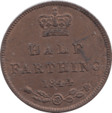 1844 HALF FARTHING ( UNC ) - HALF FARTHING - Cambridgeshire Coins