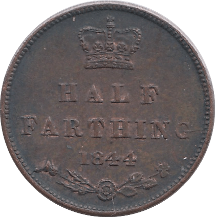 1844 HALF FARTHING ( UNC ) - HALF FARTHING - Cambridgeshire Coins