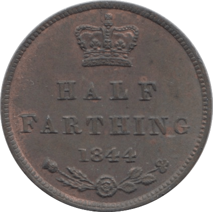 1844 HALF FARTHING ( UNC ) - Half Farthing - Cambridgeshire Coins