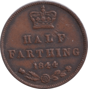 1844 HALF FARTHING ( VF ) - HALF FARTHING - Cambridgeshire Coins