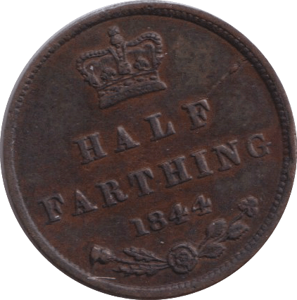 1844 HALF FARTHING ( VF ) - HALF FARTHING - Cambridgeshire Coins