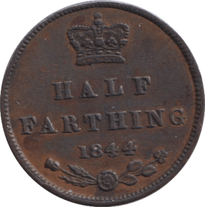 1844 HALF FARTHING ( VF ) - HALF FARTHING - Cambridgeshire Coins