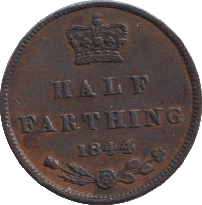 1844 HALF FARTHING ( VF ) - HALF FARTHING - Cambridgeshire Coins