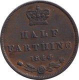 1844 HALF FARTHING ( VF ) - HALF FARTHING - Cambridgeshire Coins