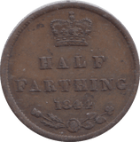 1844 HALF FARTHING ( VF ) - HALF FARTHING - Cambridgeshire Coins