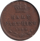 1844 HALF FARTHING ( VF ) - HALF FARTHING - Cambridgeshire Coins