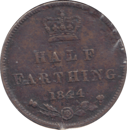 1844 HALF FARTHING ( VF ) - HALF FARTHING - Cambridgeshire Coins