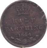 1844 HALF FARTHING ( VF ) - HALF FARTHING - Cambridgeshire Coins