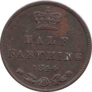 1844 HALF FARTHING ( VF ) - Half Farthing - Cambridgeshire Coins