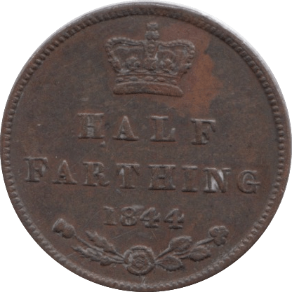 1844 HALF FARTHING ( VF ) - Half Farthing - Cambridgeshire Coins