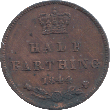 1844 HALF FARTHING ( VF ) - HALF FARTHING - Cambridgeshire Coins