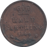 1844 HALF FARTHING ( VF ) - HALF FARTHING - Cambridgeshire Coins