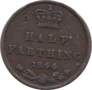 1844 HALF FARTHING ( VF ) - Half Farthing - Cambridgeshire Coins