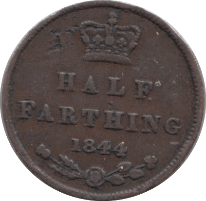1844 HALF FARTHING ( VF ) - Half Farthing - Cambridgeshire Coins