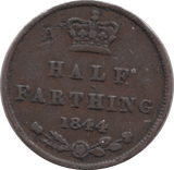 1844 HALF FARTHING ( VF ) - Half Farthing - Cambridgeshire Coins