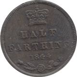 1844 HALF FARTHING ( VF ) - HALF FARTHING - Cambridgeshire Coins