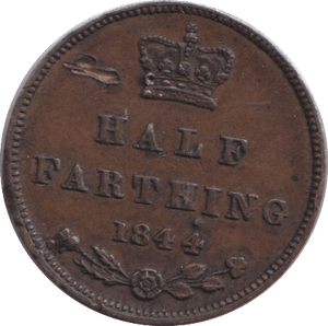 1844 HALF FARTHING ( VF ) - HALF FARTHING - Cambridgeshire Coins