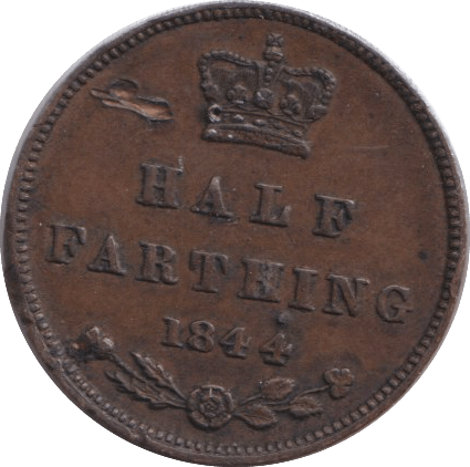 1844 HALF FARTHING ( VF ) - HALF FARTHING - Cambridgeshire Coins