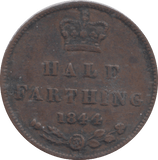 1844 HALF FARTHING ( VF ) - HALF FARTHING - Cambridgeshire Coins