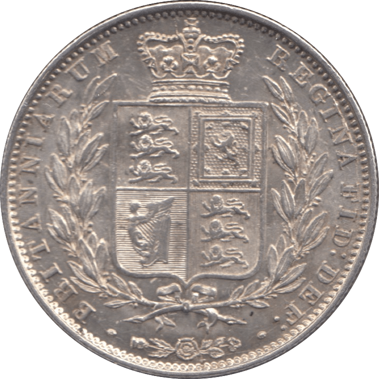 1844 HALFCROWN ( AUNC ) - HALFCROWN - Cambridgeshire Coins