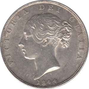 1844 HALFCROWN ( AUNC ) - HALFCROWN - Cambridgeshire Coins