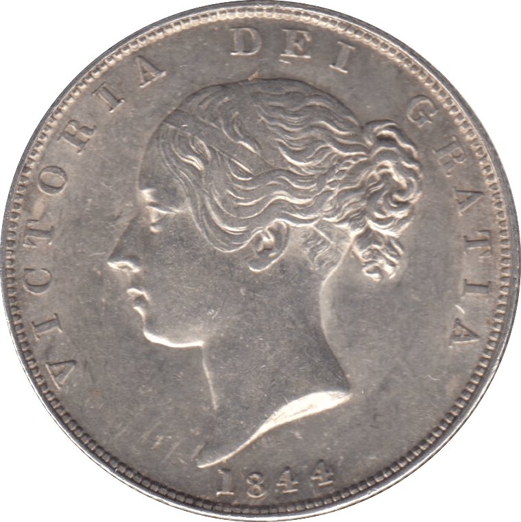 1844 HALFCROWN ( AUNC ) - HALFCROWN - Cambridgeshire Coins