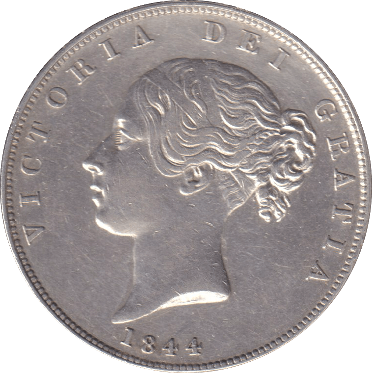 1844 HALFCROWN ( EF ) - HALFCROWN - Cambridgeshire Coins