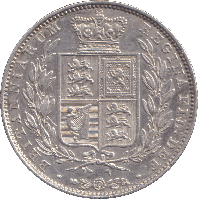 1844 HALFCROWN ( EF ) - HALFCROWN - Cambridgeshire Coins