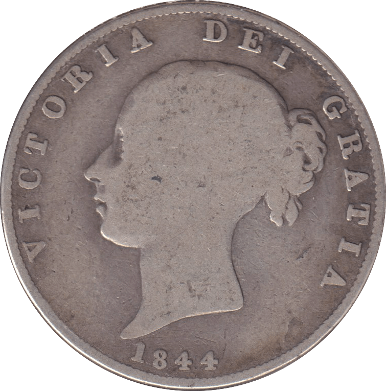 1844 HALFCROWN ( FAIR ) - HALFCROWN - Cambridgeshire Coins