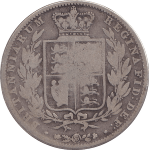 1844 HALFCROWN ( FAIR ) - HALFCROWN - Cambridgeshire Coins