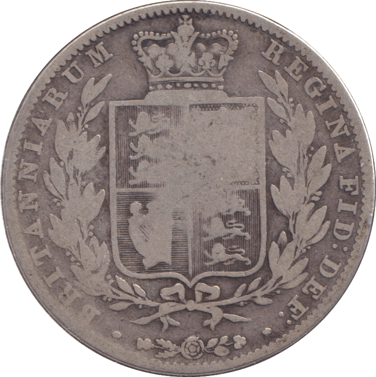 1844 HALFCROWN ( FAIR ) - HALFCROWN - Cambridgeshire Coins