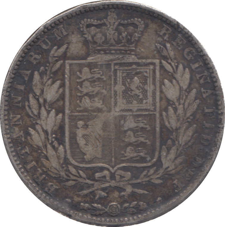 1844 HALFCROWN ( FINE ) - HALFCROWN - Cambridgeshire Coins